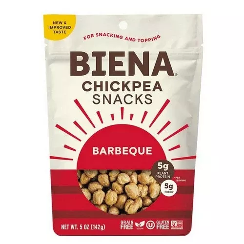 Biena, Chickpea SnacksBarbeque, 5 Oz(Case Of 8)