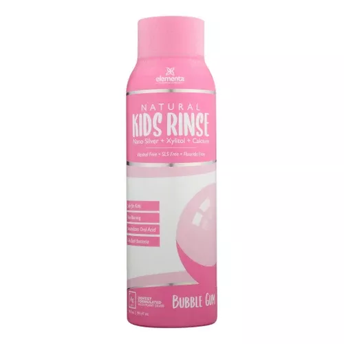 Elementa Silver, Essentials Kids Bubble Gum Mouth Rinse Oral Care, 20 Oz