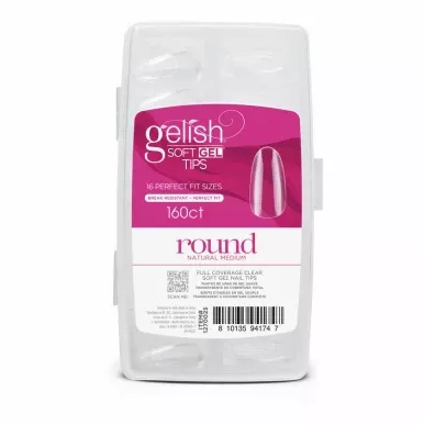Gelish Soft Gel Tips Medium Round - 160CT