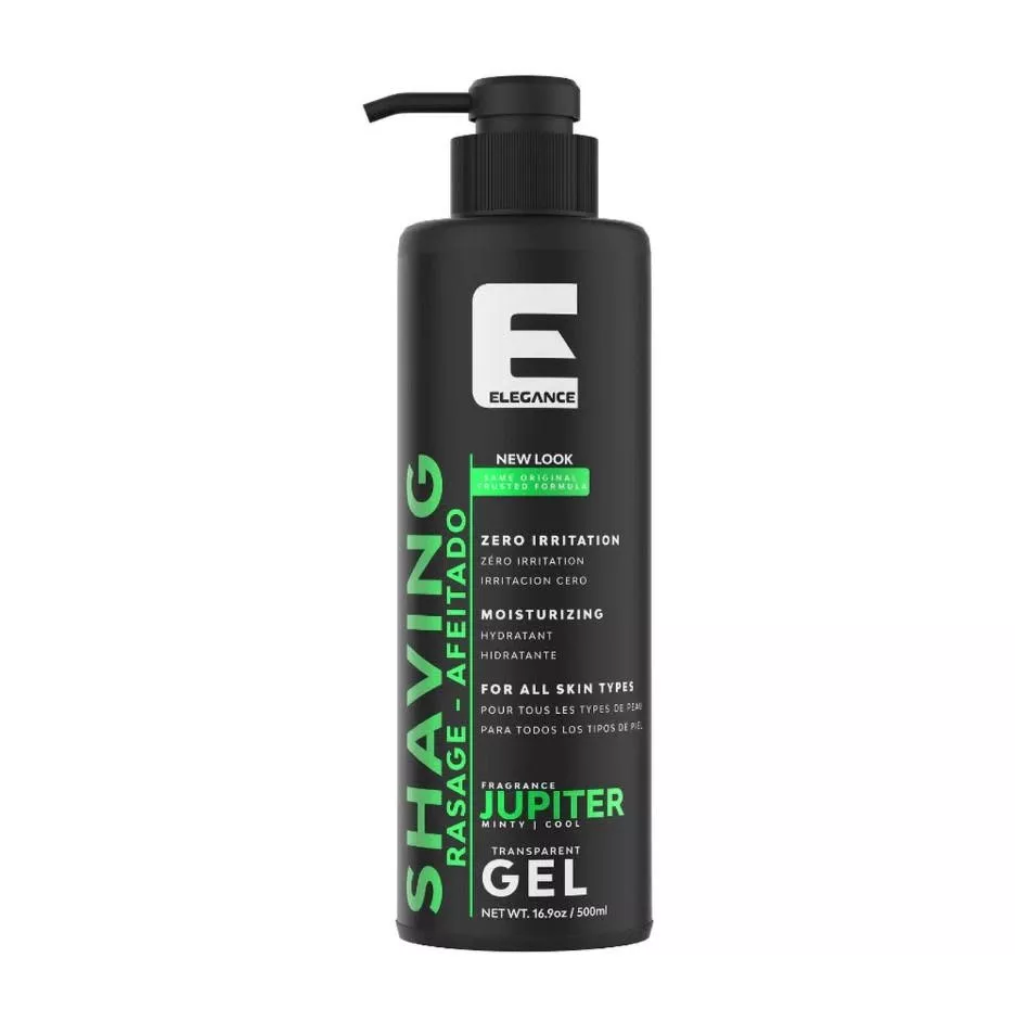 Jupiter Transparent Shaving Gel – Smooth Shaving and Great Sensation (500ml/16.9oz)