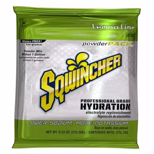 Kent Precision Foods, Electrolyte Replenishment Drink Mix SqwincherPowder PackLemon-Lime Flavor 9.53 oz., 9.53 Oz, Box Of 20