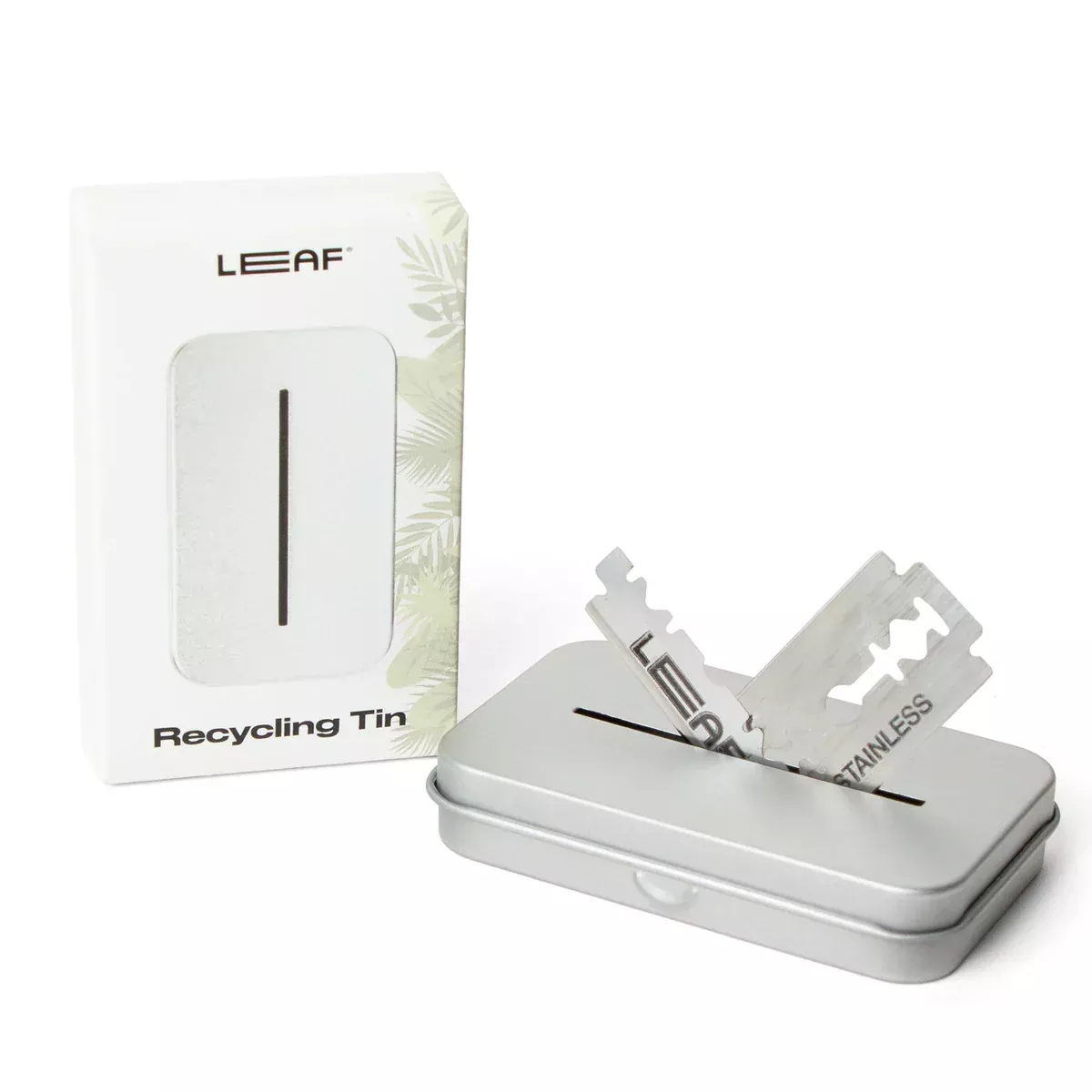 Leaf Shave Blade Recycling Tin