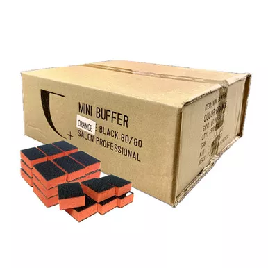 Mini Buffer - Orange/Black (Grit:80/80) - 1500pcs