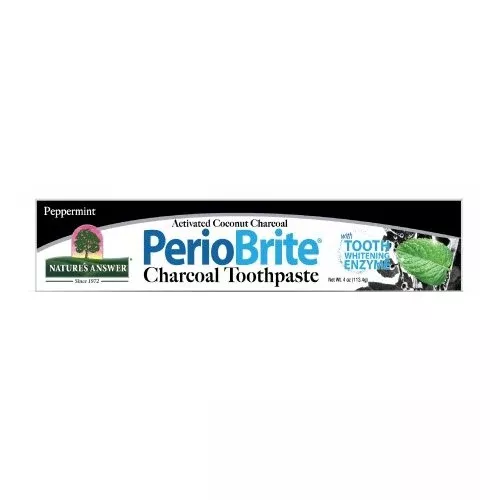 Nature’s Answer, PerioBrite Charcoal Toothpaste Peppermint, 4 Oz