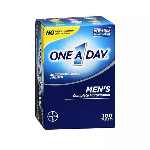 One A Day, Men'S Complete Multivitamin, 100 Tabs
