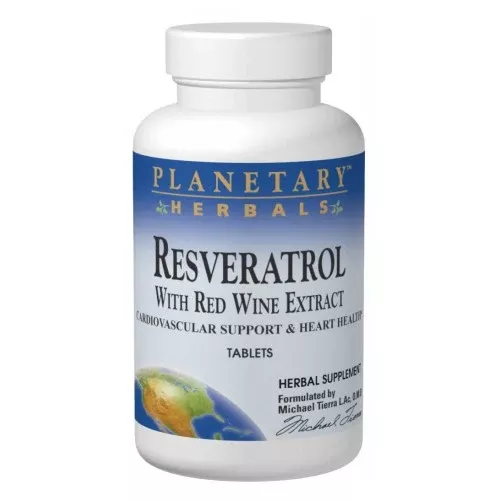 Planetary Herbals, Resveratrol with Red Wine Extract, 60 Tabs
