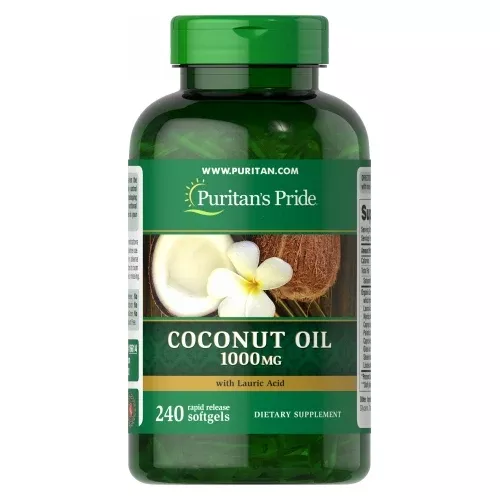 Puritan’s Pride, Coconut Oil, 1000 mg, 240 Rapid Release Softgels
