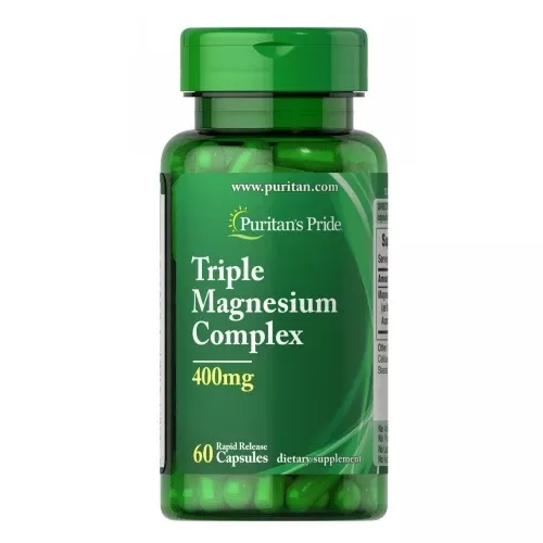 Puritan’s Pride, Triple Magnesium Complex, 400 mg, 60 Rapid Release Capsules
