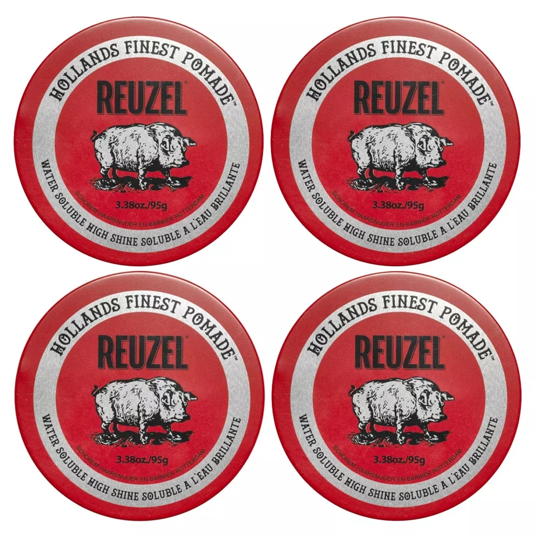 Reuzel Red Pomade 95g Quad Bundle