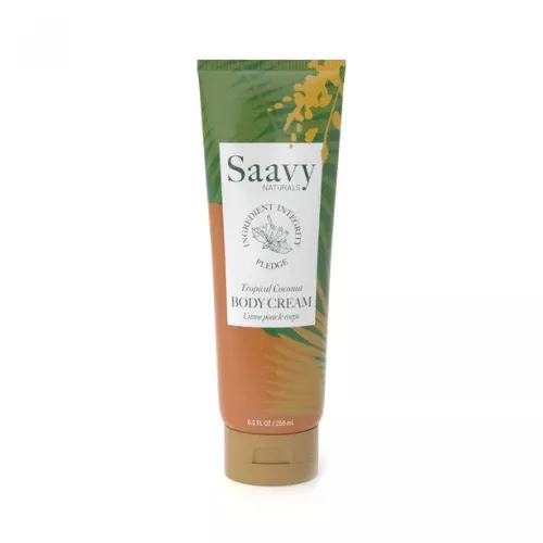Saavy Naturals, Tropical Coconut Body Cream, 8.5 Oz