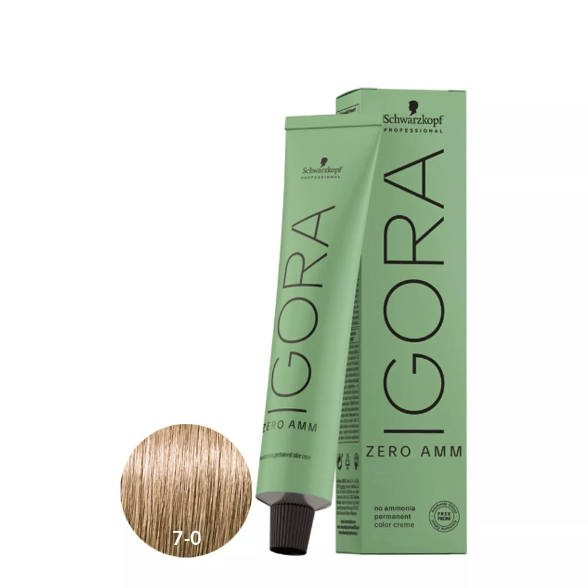 Schwarzkopf Igora Zero Ammonia Color Creme - 7-0 Medium Blonde Natural 60ml