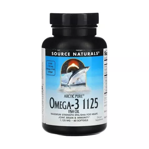 Source Naturals, ArcticPure Omega-3 1125 Fish Oil, 60 softgels